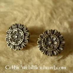 15. Jahrhundert Blumen Gürtelbeschläge (Set Von 5 Stück) -Mittelalter Mode Geschaft 15 jahrhundert blumen guertelbeschlaege set von 5 2