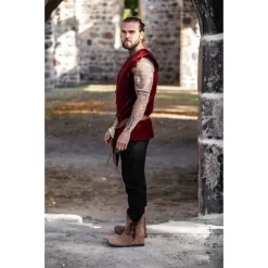 Halloween-Werbegeschäft -Mittelalter Mode Geschaft 16 jahrhundert wams geusen rot 1