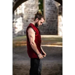 Leonardo Carbone 16. Jahrhundert Wams Geusen, Rot -Mittelalter Mode Geschaft 16 jahrhundert wams geusen rot 5