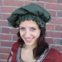 Leonardo Carbone 17. Jahrhundert Kappe, Grün -Mittelalter Mode Geschaft 17 jahrhundert kappe gruen 4