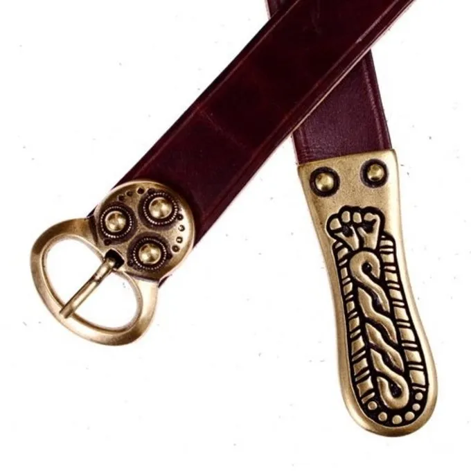 Alemanic Gürtel, Schwarz, Versilbert 2 Alemanic Gürtel, Schwarz, Versilbert – Bild 2