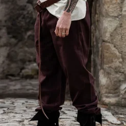 Leonardo Carbone Baumwollhose, Dunkelbraun