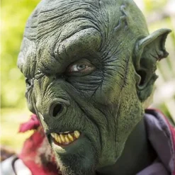Epic Armoury Bestial Orc Maske Grün -Mittelalter Mode Geschaft bestial orc maske gruen 3