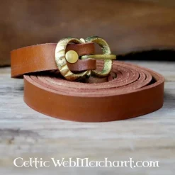 Leonardo Carbone Brown Ledergürtel 2 Cm -Mittelalter Mode Geschaft brown lederguertel 2 cm 2