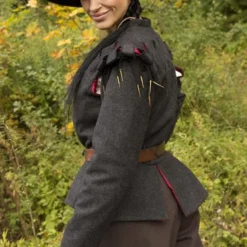 Epic Armoury Doublet Columbus, Dunkelgrau -Mittelalter Mode Geschaft doublet columbus dunkelgrau 3