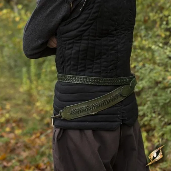 Epic Armoury Geflochtener Schwertgürtel, Grün 3 Epic Armoury Geflochtener Schwertgürtel, Grün – Bild 3