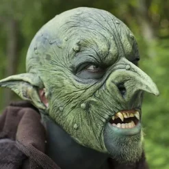Epic Armoury Goblin-Maske Grün, LARP Mask -Mittelalter Mode Geschaft goblin maske gruen larp mask 2