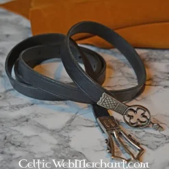 Gothic Gürtel Mit Gürtelendbeschlag, Schwarz