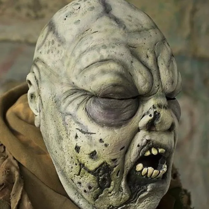 Epic Armoury Grau Grün Zombie Maske 2 Epic Armoury Grau Grün Zombie Maske – Bild 2