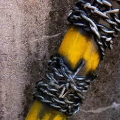 Epic Armoury LARP Baseballschläger Stacheldraht, 80 Cm, Gelb -Mittelalter Mode Geschaft larp baseballschlaeger stacheldraht 80 cm gelb 3