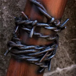 Epic Armoury LARP Baseballschläger Stacheldraht, 80 Cm, Holz -Mittelalter Mode Geschaft larp baseballschlaeger stacheldraht 80 cm holz 2