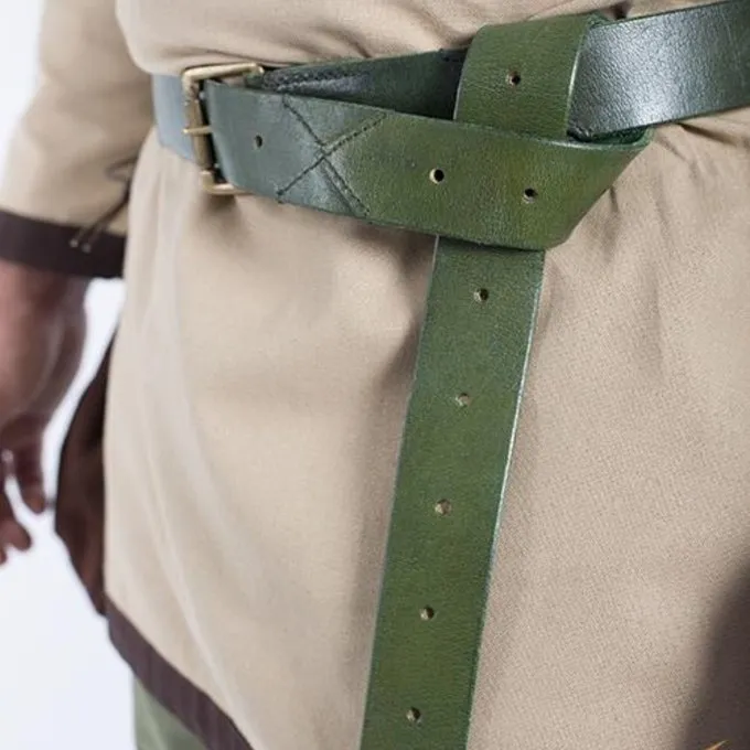 Epic Armoury Leder X-Gürtel, Grün 1 Epic Armoury Leder X-Gürtel, Grün