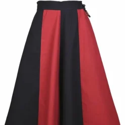 Mädchenrock Loreena, Schwarz-rot -Mittelalter Mode Geschaft maedchenrock loreena schwarz rot 3