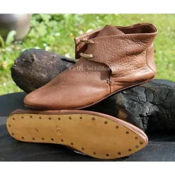 Marshal Historical Medieval Knöchelhohe Schuhe -Mittelalter Mode Geschaft medieval knoechelhohe schuhe 3