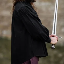 Leonardo Carbone Mittelalterhemd, Schwarz 11 Leonardo Carbone Mittelalterhemd, Schwarz -Mittelalter Mode Geschaft mittelalterhemd schwarz 5