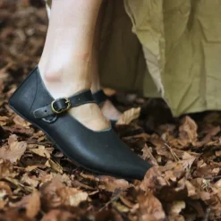 Epic Armoury Mittelalterliche Damenschuhe Astrid, Schwarz 11 Epic Armoury Mittelalterliche Damenschuhe Astrid, Schwarz -Mittelalter Mode Geschaft mittelalterliche damenschuhe astrid schwarz 5