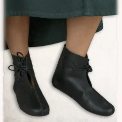 Mytholon Mittelalterliche Schuhe Einhard Braun 7 Mytholon Mittelalterliche Schuhe Einhard Braun -Mittelalter Mode Geschaft mittelalterliche schuhe einhard braun 3