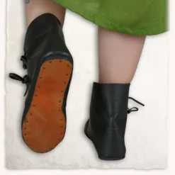 Mytholon Mittelalterliche Stiefeletten Heinrich Braun -Mittelalter Mode Geschaft mittelalterliche stiefeletten heinrich braun 3