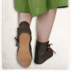 Mytholon Mittelalterliche Stiefeletten Heinrich Schwarz -Mittelalter Mode Geschaft mittelalterliche stiefeletten heinrich schwarz 3