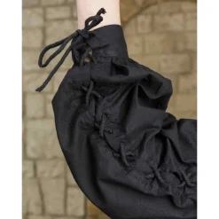 Mytholon Mittelalterliches Hemd Alex, Schwarz -Mittelalter Mode Geschaft mittelalterliches hemd alex schwarz 3