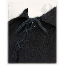 Mytholon Mittelalterliches Hemd Jonathan, Schwarz -Mittelalter Mode Geschaft mittelalterliches hemd jonathan schwarz 3