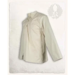 Mytholon Mittelalterliches Hemd Leomar, Creme -Mittelalter Mode Geschaft mittelalterliches hemd leomar creme 2