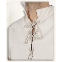 Mytholon Mittelalterliches Hemd Leomar, Creme -Mittelalter Mode Geschaft mittelalterliches hemd leomar creme 4