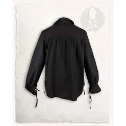 Mytholon Musketier -Shirt Tilly, Schwarz -Mittelalter Mode Geschaft musketier shirt tilly schwarz 2