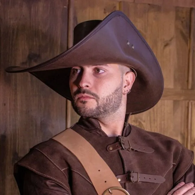 Rawblade Musketierhut Toledo, Braun 2 Rawblade Musketierhut Toledo, Braun – Bild 2