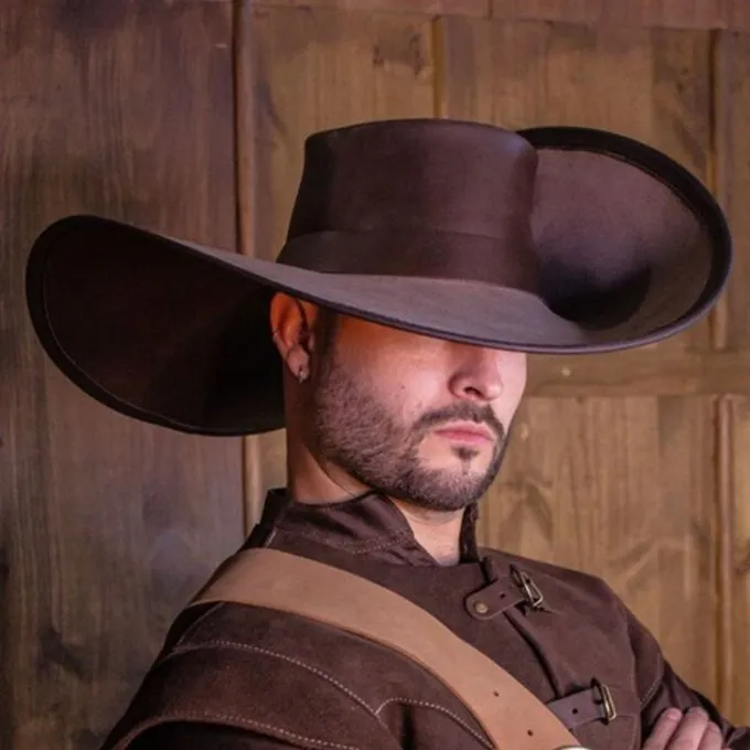 Rawblade Musketierhut Toledo, Braun 5 Rawblade Musketierhut Toledo, Braun – Bild 5