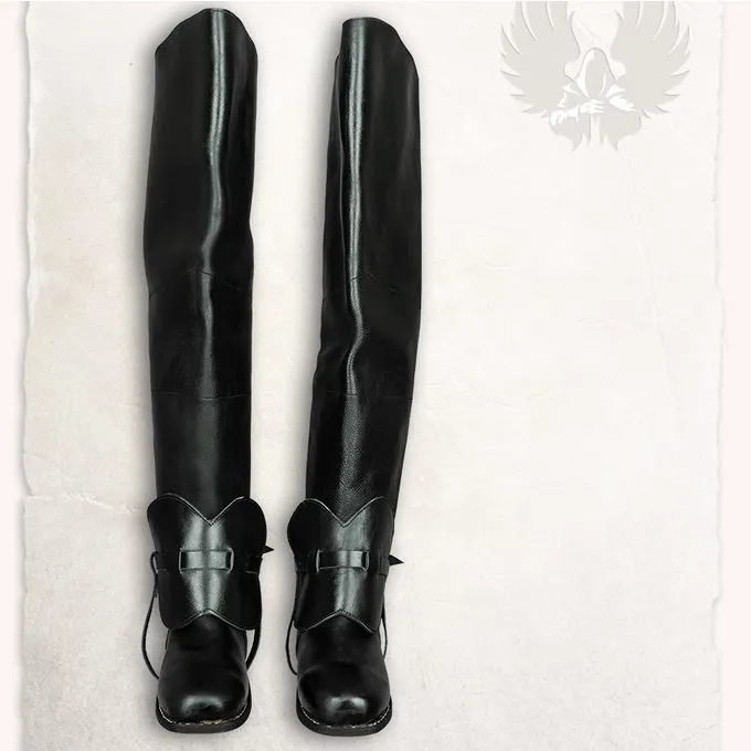 Mytholon Musketierstiefel Porthos Schwarz 5 Mytholon Musketierstiefel Porthos Schwarz – Bild 5