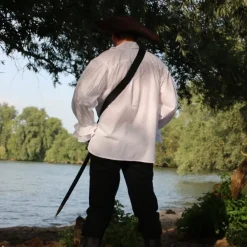 Leonardo Carbone Piratenhemd, Weiß -Mittelalter Mode Geschaft piratenhemd weiss 4