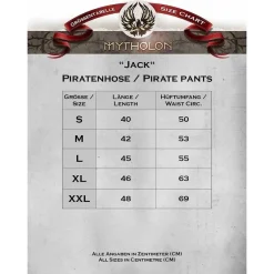 Mytholon Piratenhose Jack, Blau/Creme -Mittelalter Mode Geschaft piratenhose jack blau creme 4