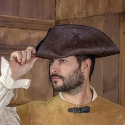 Rawblade Piratenhut Jack Rackham, Deluxe, Brown -Mittelalter Mode Geschaft piratenhut jack rackham deluxe brown 2