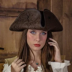 Rawblade Piratenhut Jack Rackham, Deluxe, Brown