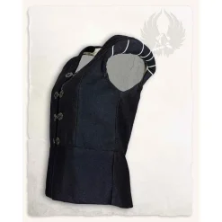 Mytholon Renaissance Dublet Geoffrey, Schwarz -Mittelalter Mode Geschaft renaissance dublet geoffrey schwarz 3