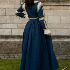 Epic Armoury Renaissance -Kleid Lucrezia, Blau -Mittelalter Mode Geschaft renaissance kleid lucrezia blau 3