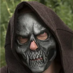 Epic Armoury Schädel Trophy Maske, Silber