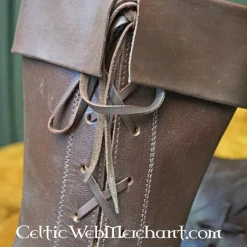 Ulfberth Seite Geschnürt Hohe Stiefel, Dunkelbraun 7 Ulfberth Seite Geschnürt Hohe Stiefel, Dunkelbraun -Mittelalter Mode Geschaft seite geschnuert hohe stiefel dunkelbraun 3