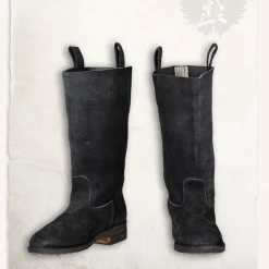 Mytholon Stiefel Mit Shoenails Laurenz Schwarz -Mittelalter Mode Geschaft stiefel mit shoenails laurenz schwarz 3