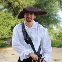 Leonardo Carbone Tricorn Charles, Braun 5 Leonardo Carbone Tricorn Charles, Braun -Mittelalter Mode Geschaft tricorn charles braun 2