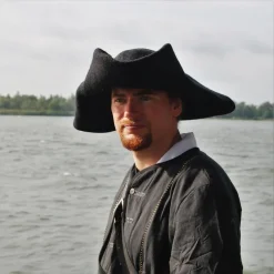 Leonardo Carbone Tricorn Charles, Schwarz 9 Leonardo Carbone Tricorn Charles, Schwarz -Mittelalter Mode Geschaft tricorn charles schwarz 3