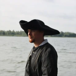 Leonardo Carbone Tricorn Charles, Schwarz 11 Leonardo Carbone Tricorn Charles, Schwarz -Mittelalter Mode Geschaft tricorn charles schwarz 5