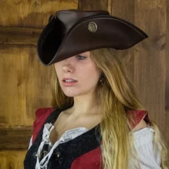 Rawblade Tricorn Drei Dublonen, Braun