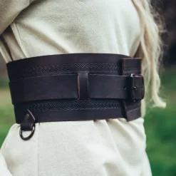 Leonardo Carbone Wikingergürtel Sigrid, Dunkelbraun -Mittelalter Mode Geschaft wikingerguertel sigrid dunkelbraun 5