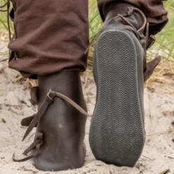 Epic Armoury Wikingerschuhe Jorvik Mit Gummisohle, Braun -Mittelalter Mode Geschaft wikingerschuhe jorvik mit gummisohle braun 3