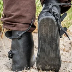Epic Armoury Wikingerschuhe Jorvik Mit Gummisohle, Schwarz -Mittelalter Mode Geschaft wikingerschuhe jorvik mit gummisohle schwarz 2