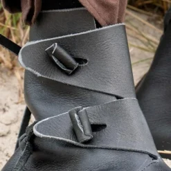 Epic Armoury Wikingerschuhe Jorvik Mit Gummisohle, Schwarz -Mittelalter Mode Geschaft wikingerschuhe jorvik mit gummisohle schwarz 4