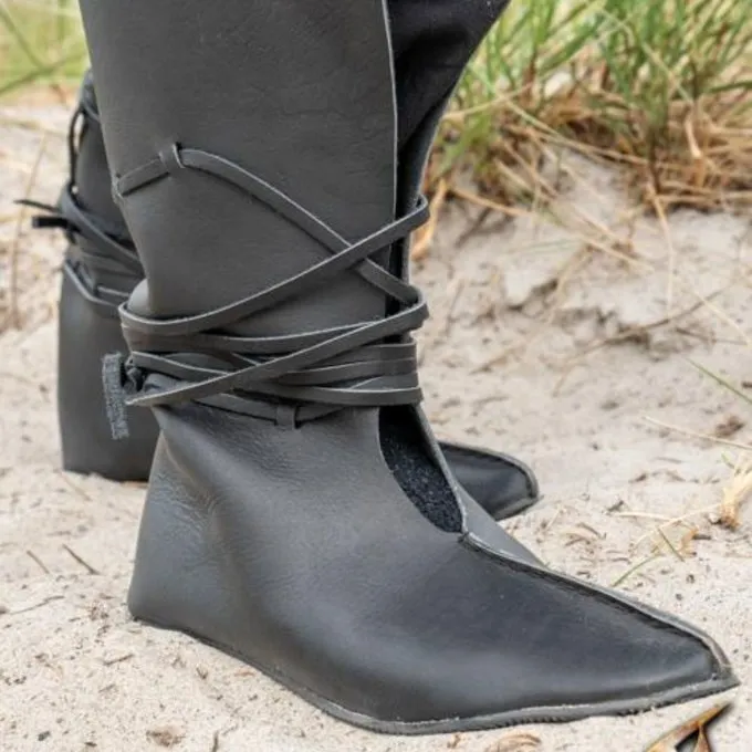 Epic Armoury Wikingerstiefel Rolf, Schwarz 2 Epic Armoury Wikingerstiefel Rolf, Schwarz – Bild 2