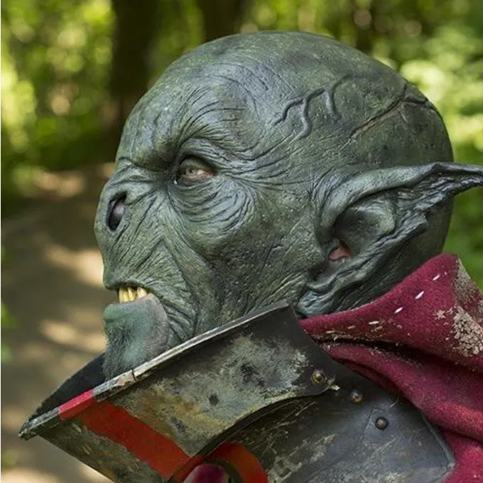 Epic Armoury Wilder Orc Maske Dark Green, LARP Mask 2 Epic Armoury Wilder Orc Maske Dark Green, LARP Mask – Bild 2